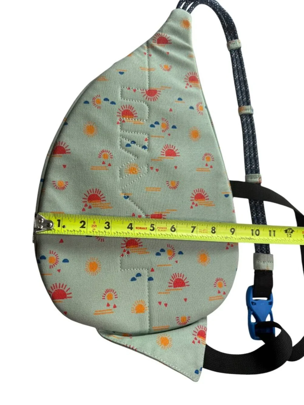 KAVU Backpack Rope Bag Sling Style Sun Print.  Zip Pockets